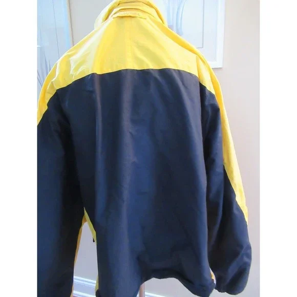Nautica men reversible fleece lined winter coat jacket 2XLT blue yellow